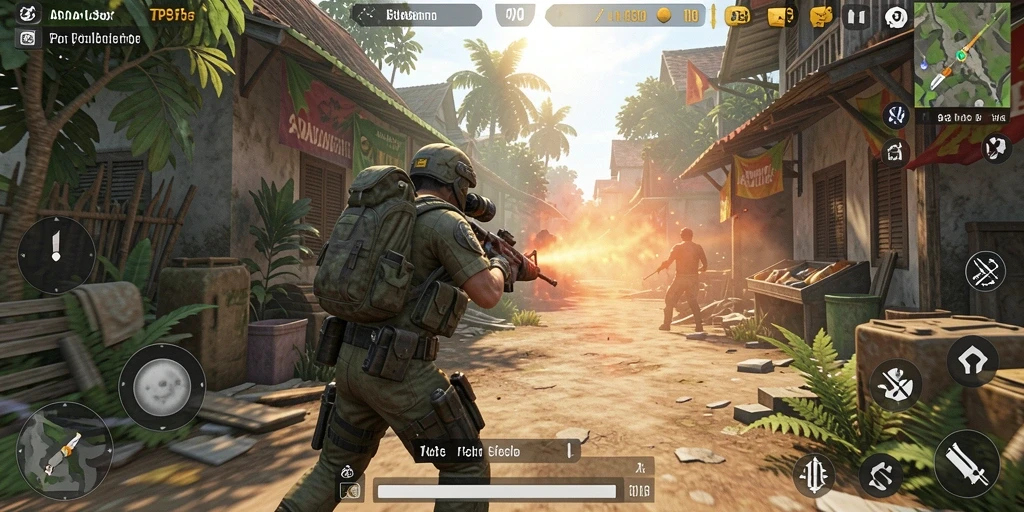 Tampilan gameplay menarik dari ASIA303 yang penuh aksi TPS.