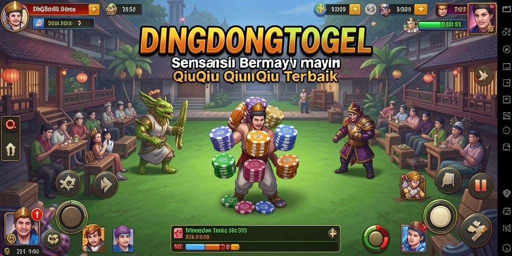 Tampilan gameplay QiuQiu yang seru dan menarik dari DINGDONGTOGEL.