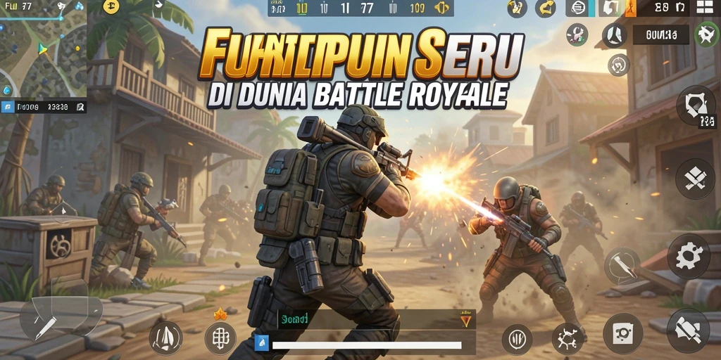 Gameplay seru FURLA77 di medan pertempuran Battle Royale.