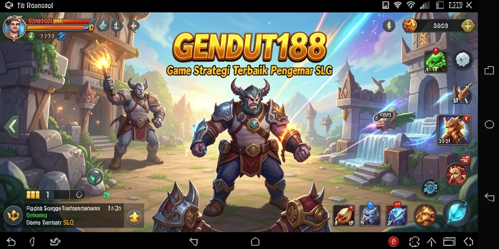 Tampilan gameplay GENDUT188 dengan strategi SLG yang mendebarkan.