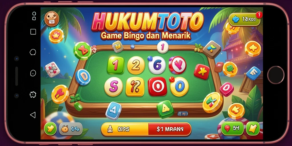 Screenshot gameplay HUKUMTOTO yang menampilkan momen seru Bingo.