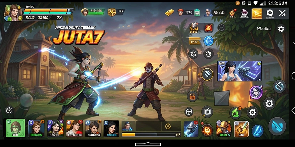 Screenshot JUTA7 menampilkan antarmuka intuitif dan fitur utama aplikasi Utility.