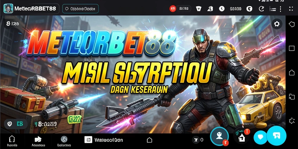Tangkapan layar gameplay METEORBET88 yang menegangkan dan penuh aksi.