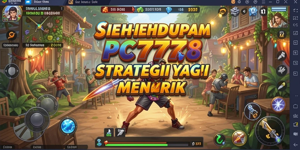 Tampilan gameplay menarik dari PC777 yang menampilkan simulasi kehidupan.