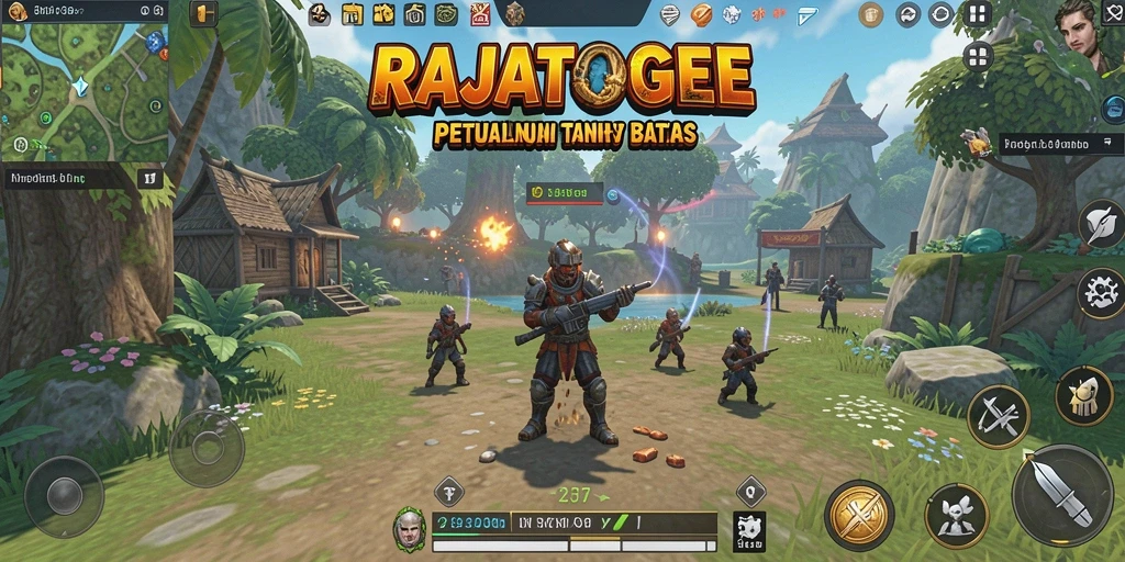 Tampilan permainan <strong>RAJATOGEL</strong> menunjukkan eksplorasi dunia terbuka yang memukau.